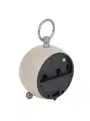 Будильник c подсветкой, 1xАА, 8x8x6,5 см, металл, белый