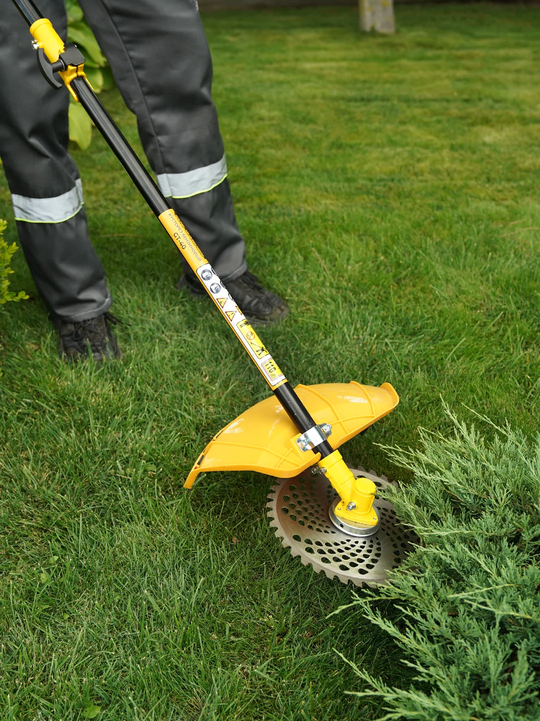 Триммер кусторез бензиновый для травы садовый Partner for Garden GT 40, ширина  44 см