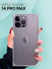 Прозрачный чехол ICE для Apple iPhone 14 Pro Max силиконовый КАРТОФАН прозрачный лед прямоугольный