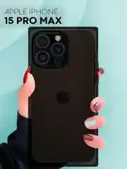 Чехол для Apple iPhone 15, 15 Plus, 15 Pro, 15 Pro Max силиконовый КАРТОФАН прямоугольный