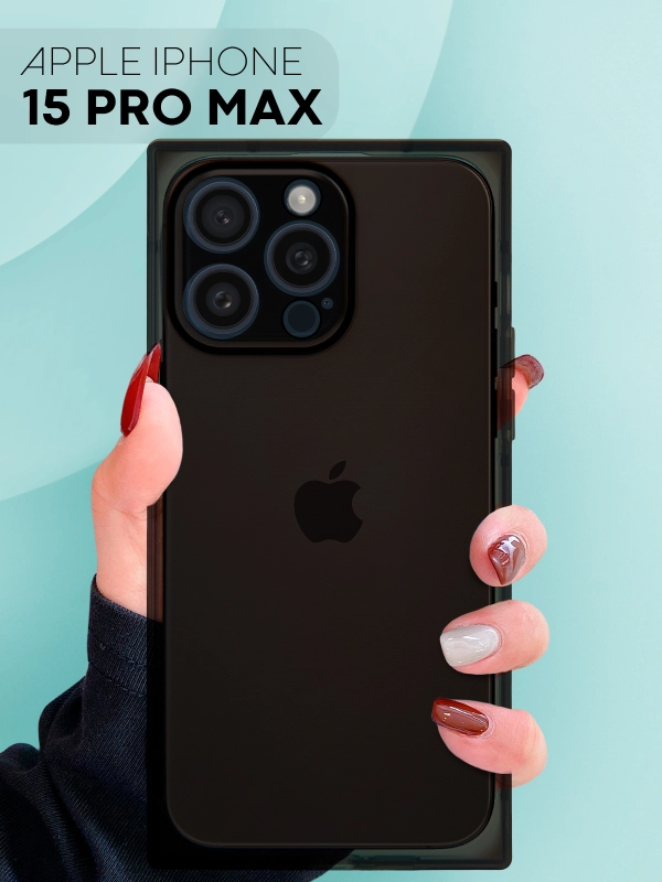 Чехол для Apple iPhone 15, 15 Plus, 15 Pro, 15 Pro Max силиконовый КАРТОФАН прямоугольный