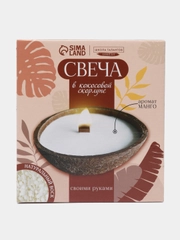 Набор для создания свечи в кокосовой скорлупе "Манго",