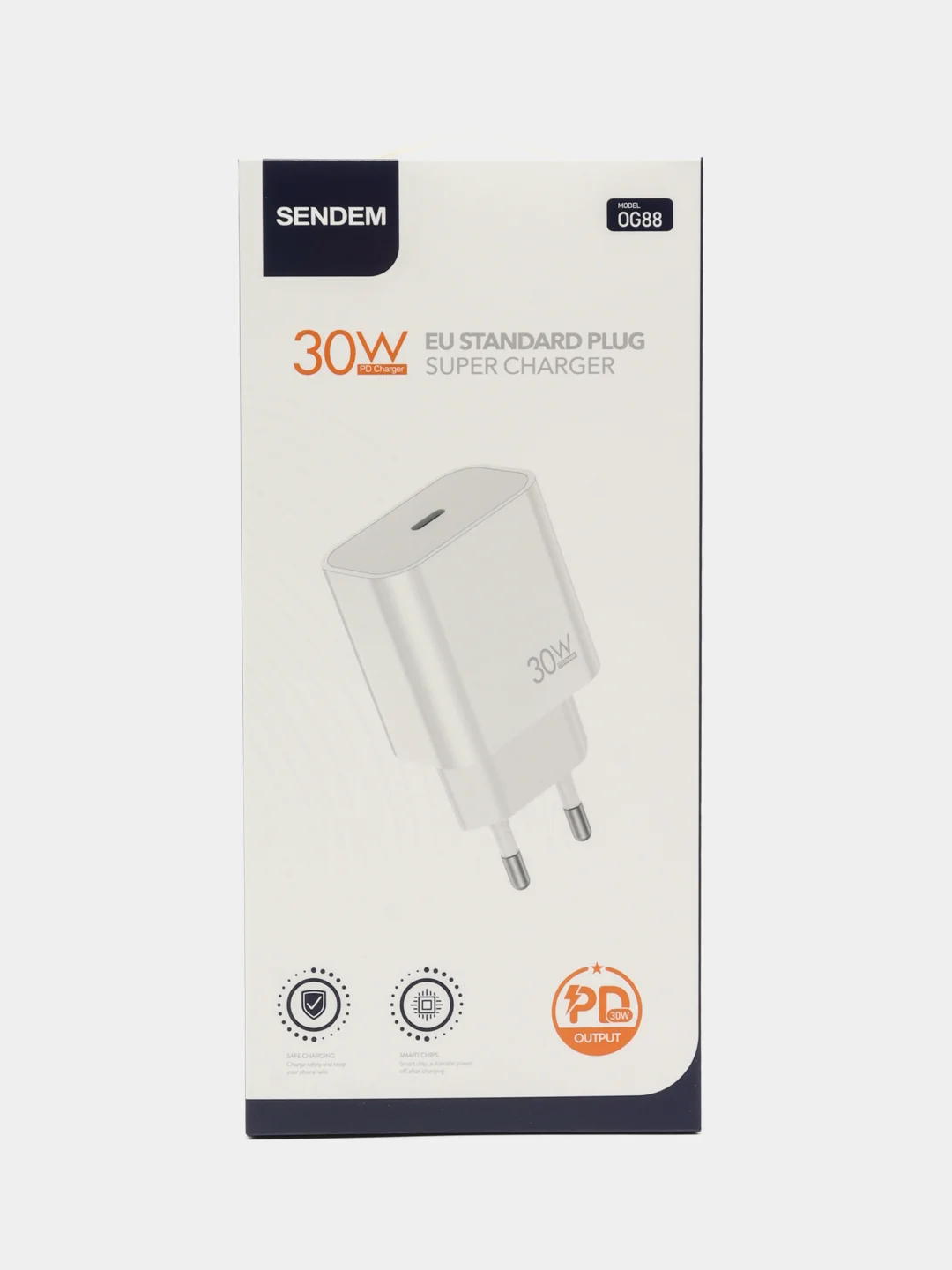 Сетевое зарядное устройство TYPE-C SENDEM (OG88) 30W EU STANDART PLUG, SUPER CHARGER
