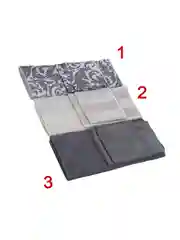 Набор для сушки посуды из микрофибры, коврик 38x50 см, 2 тряпки, 40х48 см/30х30 см
