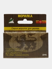 Морилка для дерева сухая водо-растворимая, влагостойкая, сохраняет структуру дерева