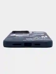 Синий чехол на iPhone (Айфон) 11, 13, 12, 14, Pro, Max, Plus, силиконовый
