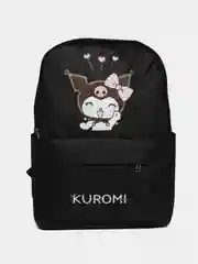 Розовый рюкзак школьный с принтом Kuromi