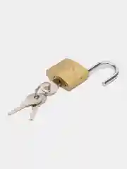 Замок навесной мини, золотой, 20, 25, 32 мм