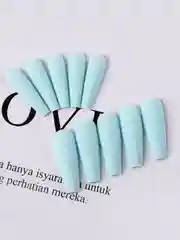 Ледяной накладные ногти - типсы матовые, 24 штуки