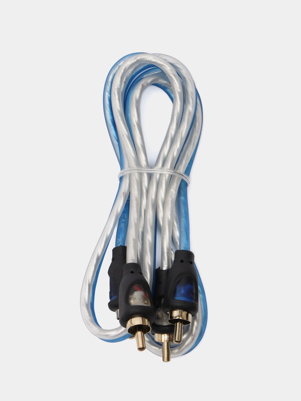 Провода для сабвуфера CrystalCarAudio BASE 2RCA 1 метр межблочные