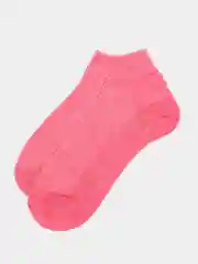 Розовый носки женские блестящие короткие 36-41