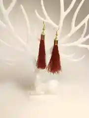 Коричневый серьги женские -кисти