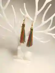 Разноцветный серьги женские -кисти