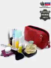 Красный косметичка Кожгалантерея Крокус Норма-Люкс-4804