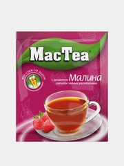 Чайный напиток растворимый MacTea со вкусом малины, 20 штук по 16г