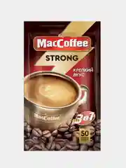 Кофейный напиток MacCoffee Strong 3в1, растворимый, 50 штук по 18г