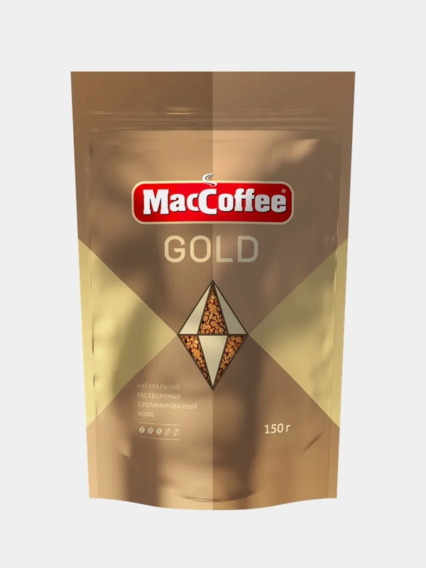 Кофе растворимый MacCoffee Gold, сублимированный, 150г