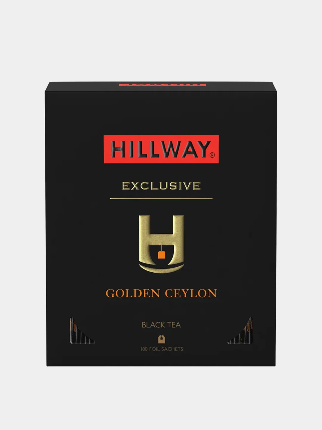 Чай черный байховый Hillway Golden Ceylon, 100 пакетиков по 2 г