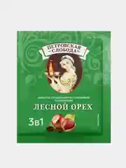 Кофейный напиток растворимый 3в1 Петровская Слобода, с ароматом лесного ореха, 25 х 18 г