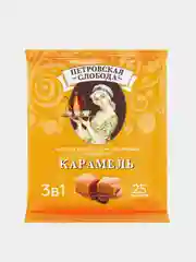 Кофейный напиток растворимый 3в1 Петровская Слобода, с ароматом карамели, 25 штук по 18 г