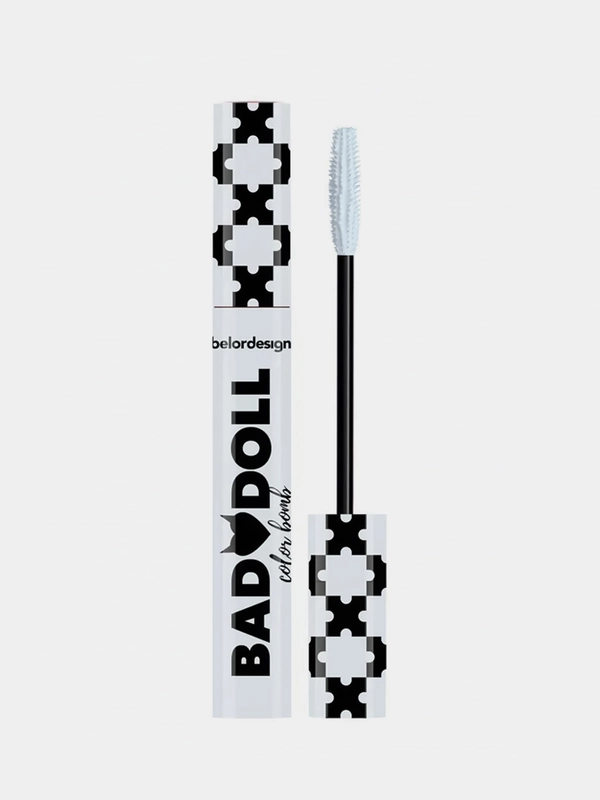 Тушь для ресниц Belor Design Bad doll, тон белый, объемная, 9,3 г