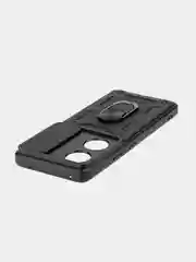 Черный чехол для Honor 90 противоударный КАРТОФАН пластиковый, силиконовый с кольцом-магнитом