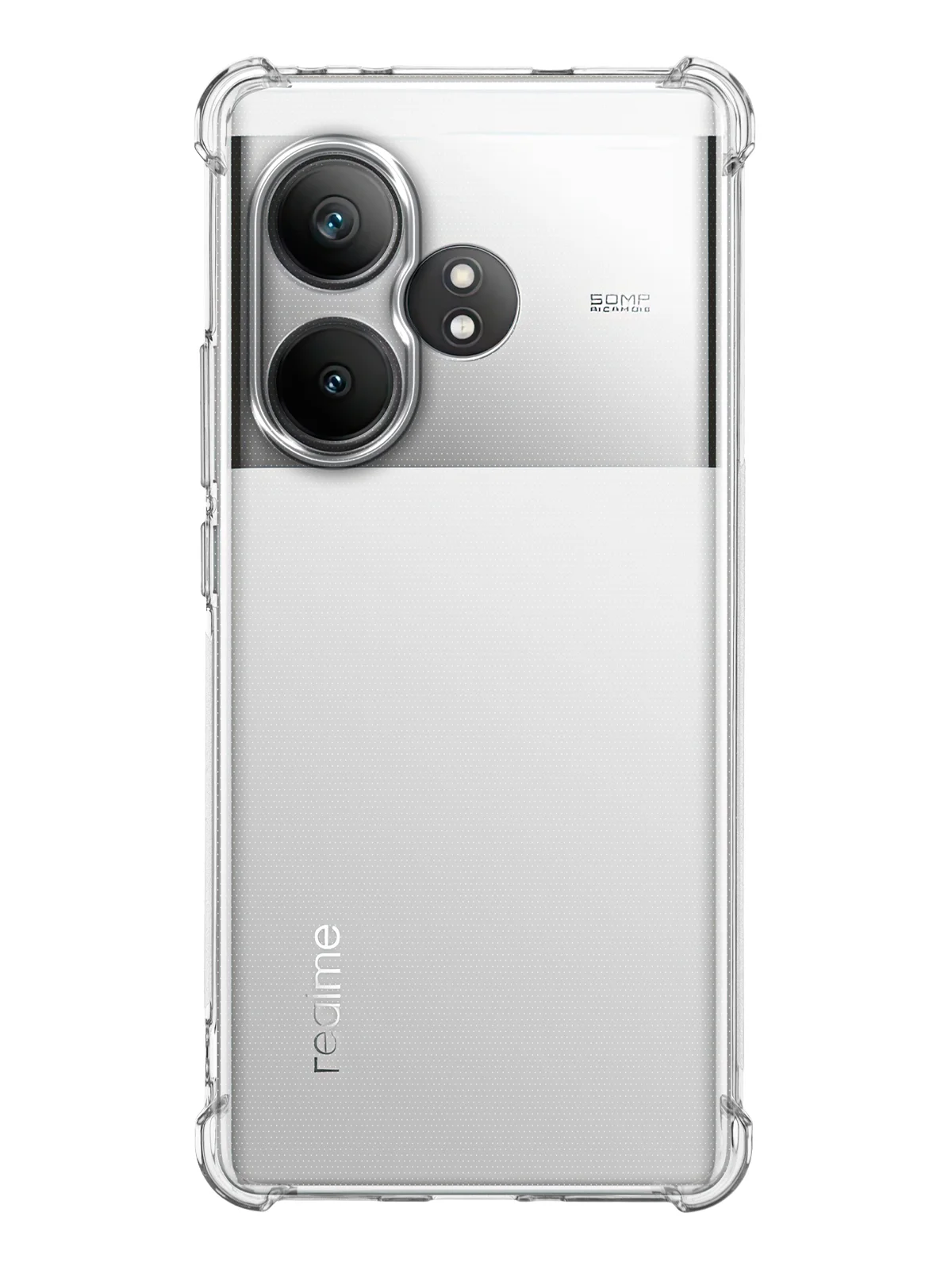 Прозрачный чехол для Realme GT 6 / 6T / Neo 6 / Neo 6 SE противоударный BROSCORP с усиленными углами