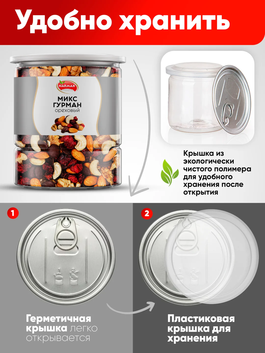 Смесь орехово-шоколадная Narmak "Микс гурман", 500 г