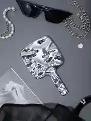 Зеркало с ручкой, для макияжа