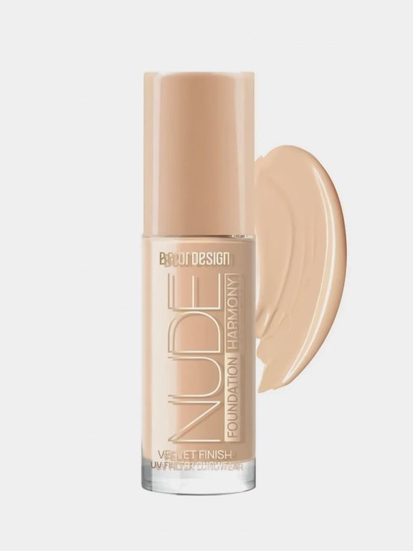 Крем тональный Belor Design Nude Harmony, тон 201 Light beige, 33г