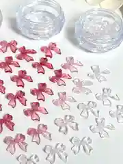 Бордовый объемные фигурки для маникюра / Стразы для 3D дизайна ногтей