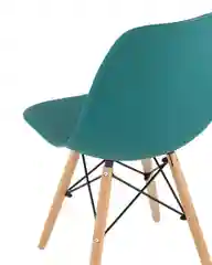 Тёмно-бирюзовый стул для кухни обеденный DSW Style V, разборный фрейм (комплект 4 стула)