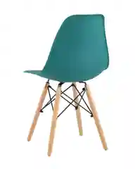 Тёмно-бирюзовый стул для кухни обеденный DSW Style V, разборный фрейм (комплект 4 стула)