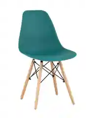 Тёмно-бирюзовый стул для кухни обеденный DSW Style V, разборный фрейм (комплект 4 стула)