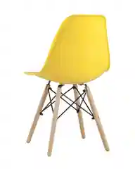 Желтый стул для кухни обеденный DSW Style V, разборный фрейм (комплект 4 стула)