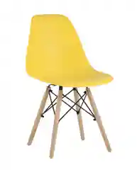 Желтый стул для кухни обеденный DSW Style V, разборный фрейм (комплект 4 стула)