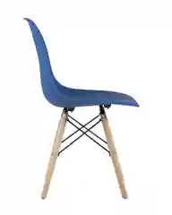 Синий стул для кухни обеденный DSW Style V, разборный фрейм (комплект 4 стула)