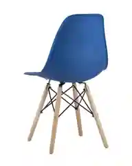 Синий стул для кухни обеденный DSW Style V, разборный фрейм (комплект 4 стула)