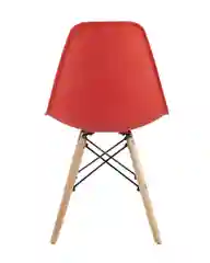 Красный стул для кухни обеденный DSW Style V, разборный фрейм (комплект 4 стула)