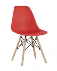 Красный стул для кухни обеденный DSW Style V, разборный фрейм (комплект 4 стула)