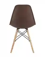 Коричневый стул для кухни обеденный DSW Style V, разборный фрейм (комплект 4 стула)