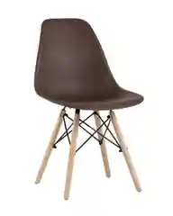 Коричневый стул для кухни обеденный DSW Style V, разборный фрейм (комплект 4 стула)