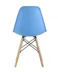 Голубой стул для кухни обеденный DSW Style V, разборный фрейм (комплект 4 стула)