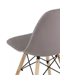 Тёмно-серый стул для кухни обеденный DSW Style V, разборный фрейм (комплект 4 стула)