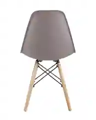 Тёмно-серый стул для кухни обеденный DSW Style V, разборный фрейм (комплект 4 стула)