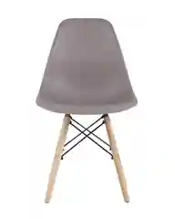 Тёмно-серый стул для кухни обеденный DSW Style V, разборный фрейм (комплект 4 стула)