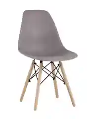 Тёмно-серый стул для кухни обеденный DSW Style V, разборный фрейм (комплект 4 стула)