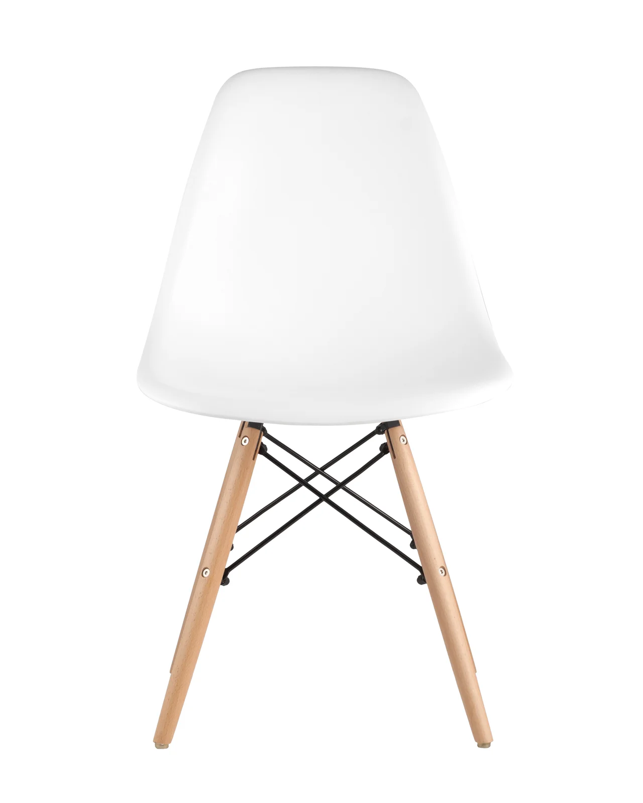 Бежевый стул для кухни обеденный DSW Style V, разборный фрейм (комплект 4 стула)