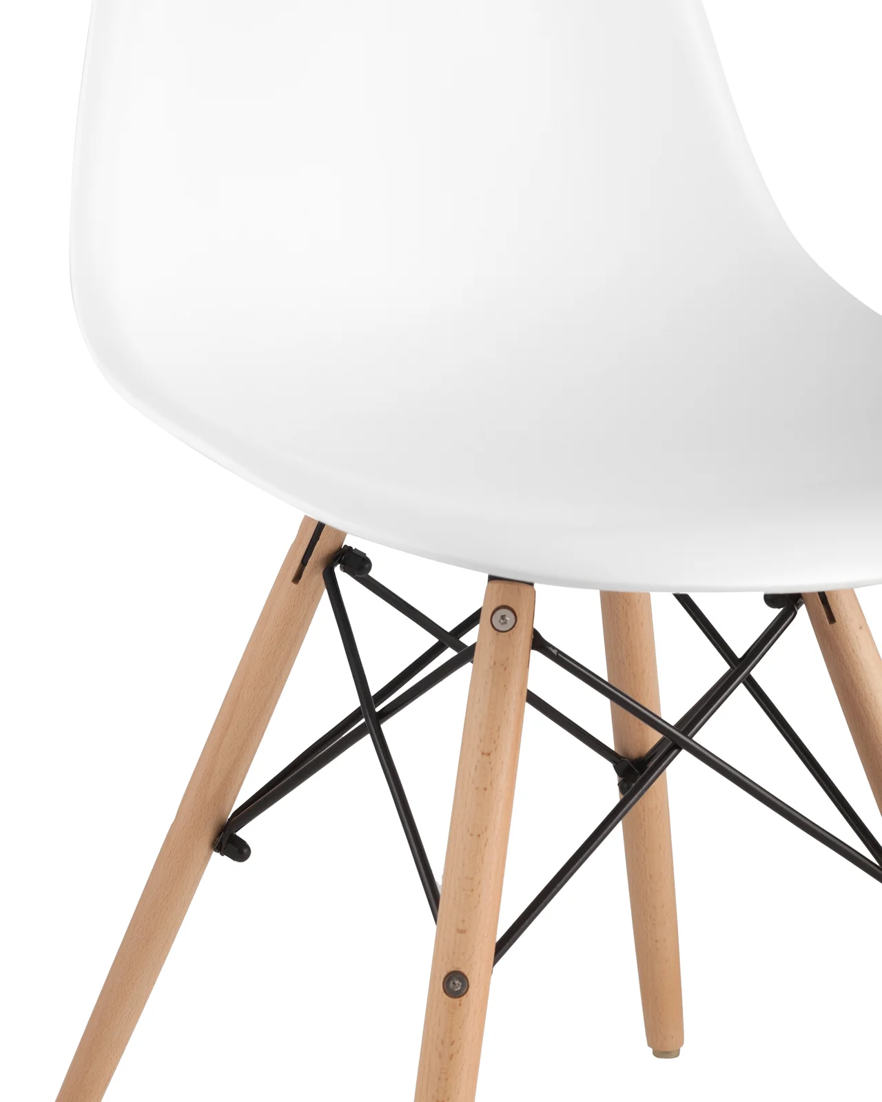 Бежевый стул для кухни обеденный DSW Style V, разборный фрейм (комплект 4 стула)