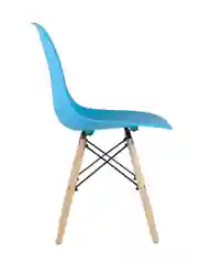 Бирюзовый стул для кухни обеденный DSW Style V, разборный фрейм (комплект 4 стула)